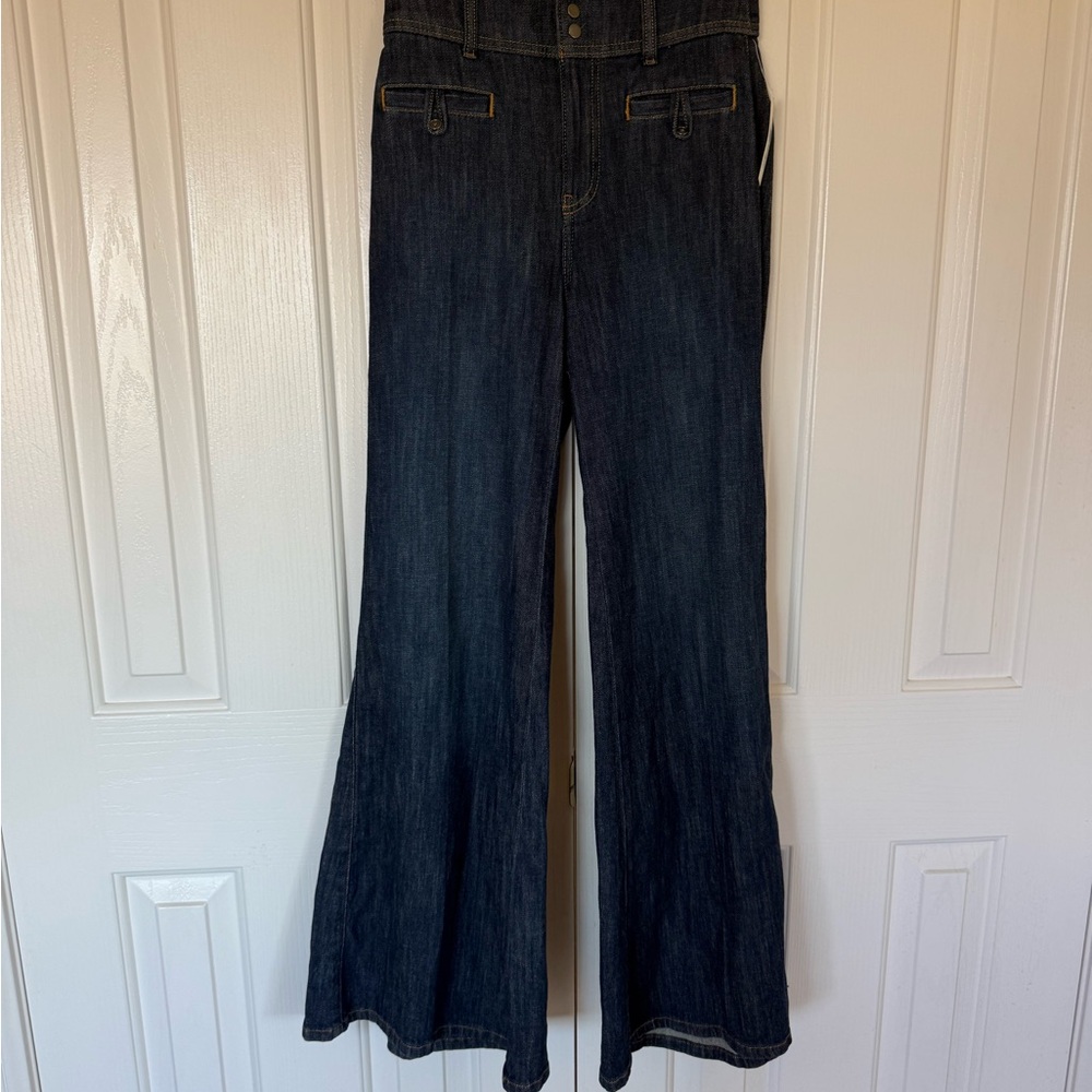 Pilcro Midnight Blue Wide Leg Jeans
